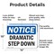Signmission Dramatic Step Down, 14 in W x Rectangle, Aluminum OS-2PACK-NS-A-1014-L-11540 - alternate 5